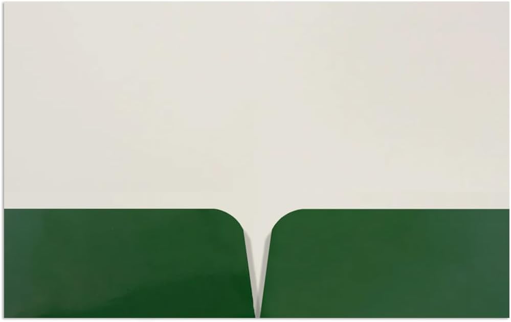 JAM PAPER Custom Printed Semi-Gloss Folders with Round Corner Pockets - Personalized Logo & Text - 12pt C1S - Green - 100/Pack