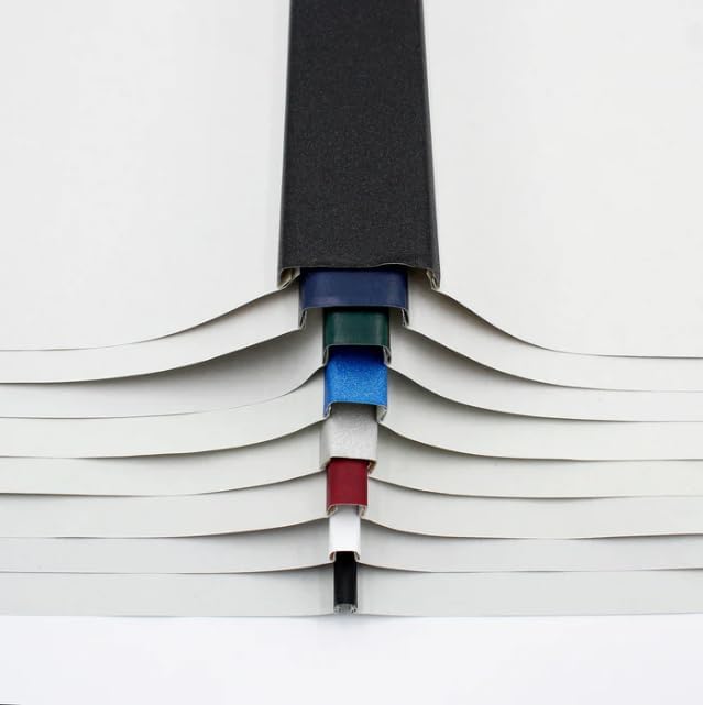 Thermal Binding Clear Covers with Steel Spine –for Thermal Binding Machines – Formerly Unibind – Used in Real Estate, Education and Various Businesses (Black, 120 Sheets Max - 60/Box)