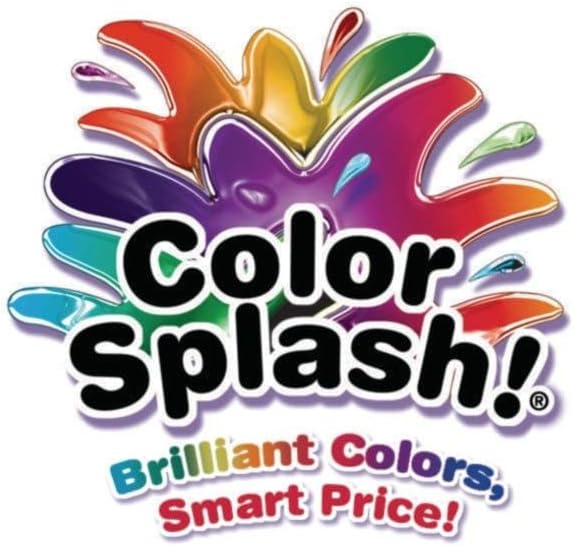 S&S Worldwide Color Splash! Liquid Tempera Bulk Paint, Set of 12 in 11 Bright Colors, 16-oz Easy-Pour Squeeze Bottles, For Arts & Crafts, School, Classroom, Poster Paint, For Kids & Adults, Non-Toxic
