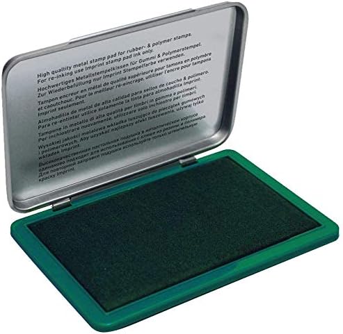 Trodat Imprint 9074M Metal Stamp Pad, 3-1/2" x 6-3/8", Green