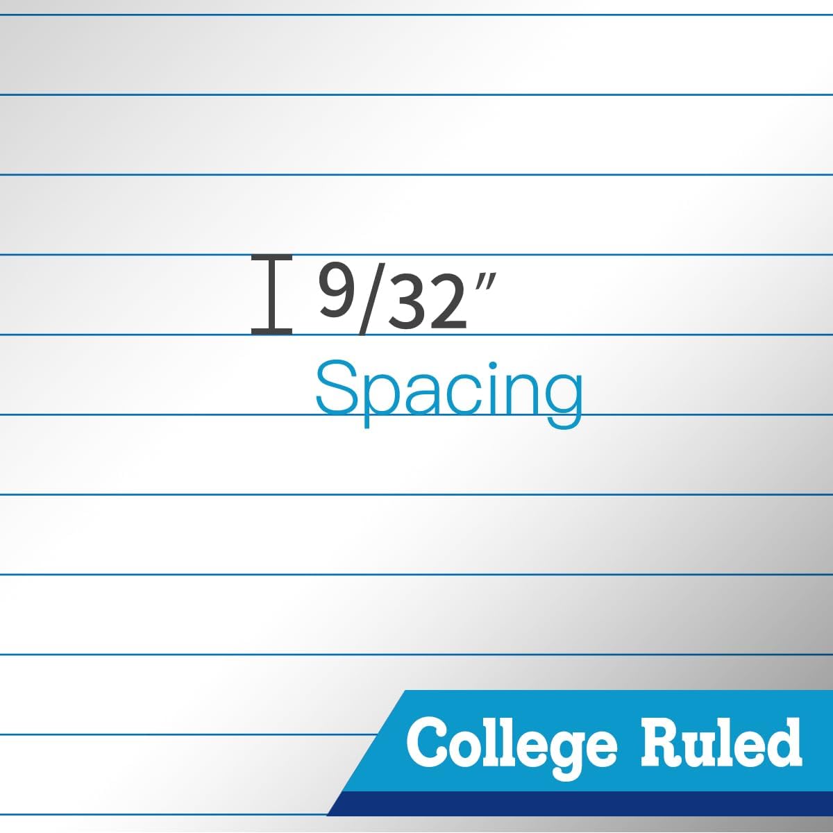 5"x8" Legal Pads,College Ruled,White Paper,12 Pack,50 Sheets Per Writing Pad,Micro perforated Writing Pad,BL-SWT50C-12PAD