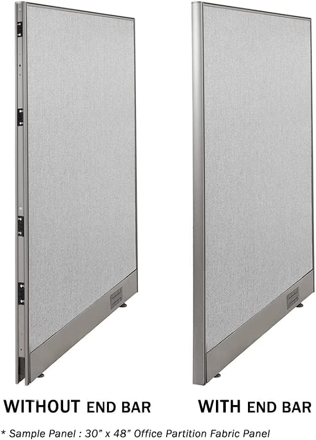 GOF Single Office Partition, Large Fabric Room Divider Panel, Custom Built Workstation (36" w x 60" h) 3ft x 5ft