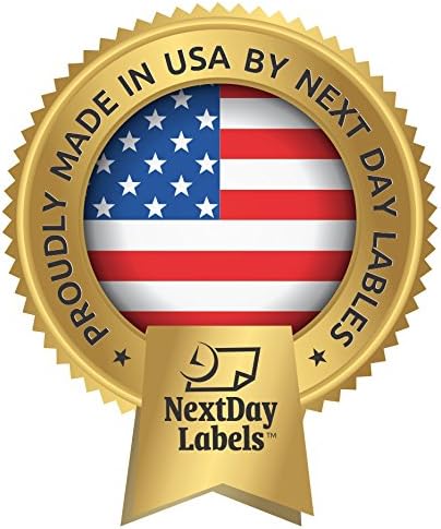 NextDayLabels - 8-1/2 x 11 Neon Color High Light Fluorescent Labels for Laser & Inkjet Printer (RED Fluorescent, 8-1/2" x 5-1/2" - 2 Per Page | 200 Labels)
