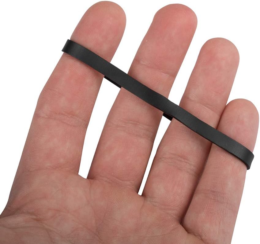 JAM PAPER Durable Rubber Bands - Size 64 - Black Multi-Purpose Rubberbands - 100/Pack