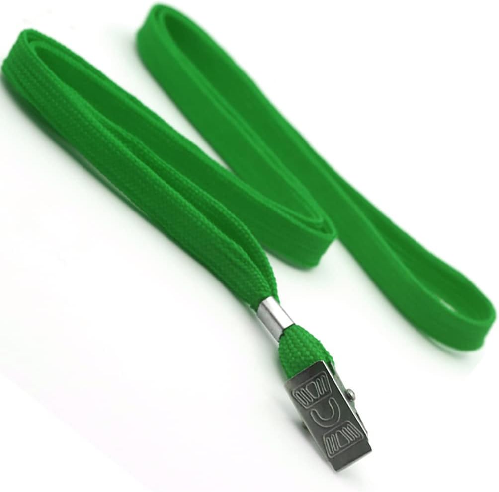 Ollain Badge Lanyards Neck Bulk Cruise Lanyards Lanyard with Clip for ID Card Name Tags Badge Holders (Green, 50 Pack)