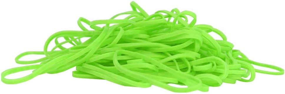 JAM PAPER Colorful Rubber Bands - Size 33 - Green Rubberbands - 100/Pack