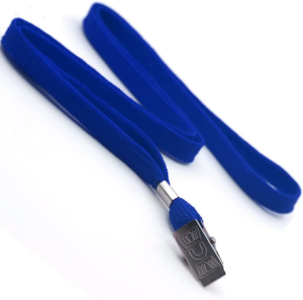 Ollain Badge Lanyards Neck Bulk Cruise Lanyards Blue Lanyard with Clip for ID Card Name Tags Badge Holders (Blue, 50 Pack)