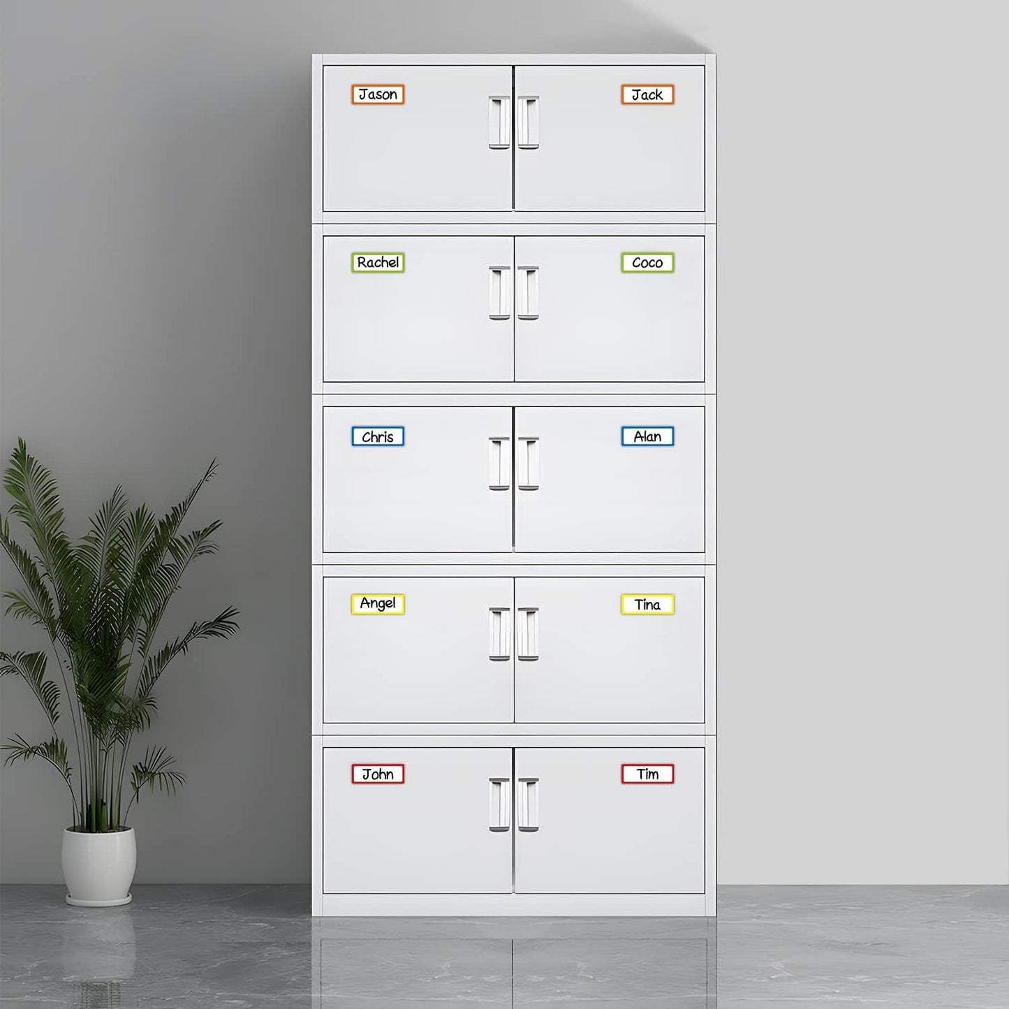 Colored Border Dry Erase Magnetic Labels 3.1x1.2 Inch, Reusable Magnetic Dry Erase Labels for Whiteboards,Pack of 40