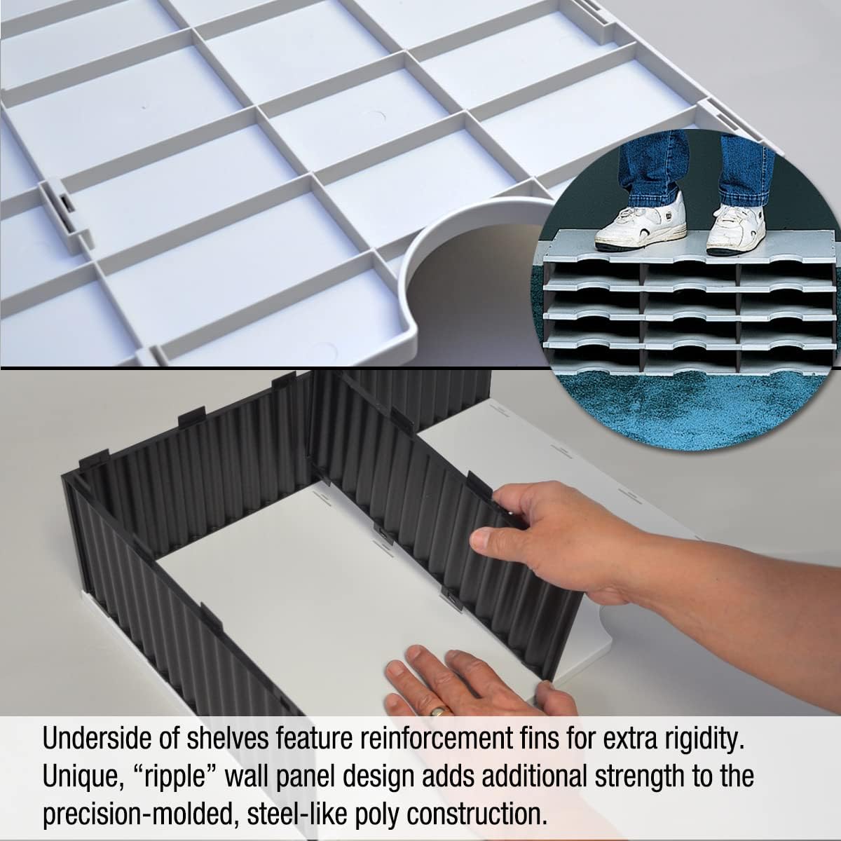 Ultimate Office TierDrop Riser Storage Base Lifts Your Sorter 5 Inches Off of The Work Surface for Easier Unobstructed Access to The Lower Compartments and Easy Access to Frequently Used Supplies…