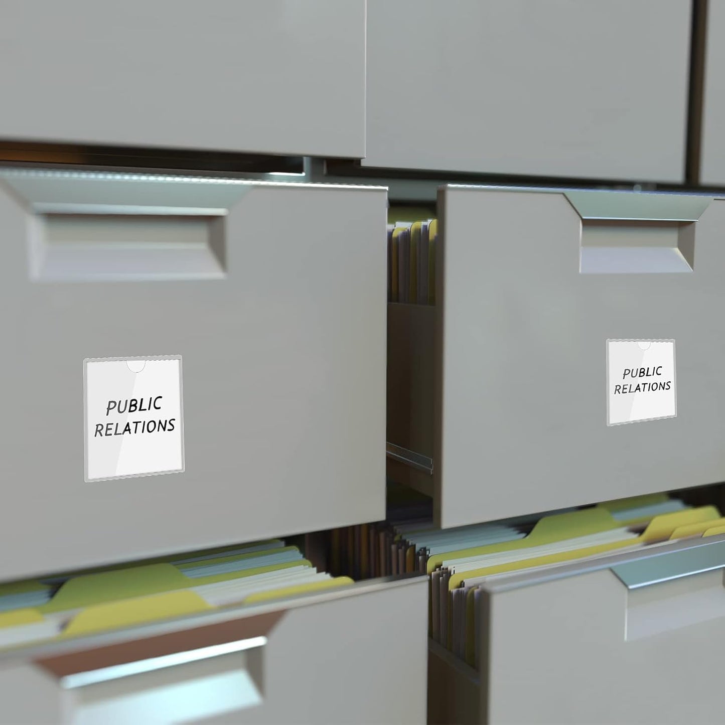 30 Pack Self-Adhesive Index Card Pockets with Top Open for Loading - Ideal Index Card Holder for Organizing and Protecting - Crystal Clear Plastic (4.13 x 4.13 Inches)