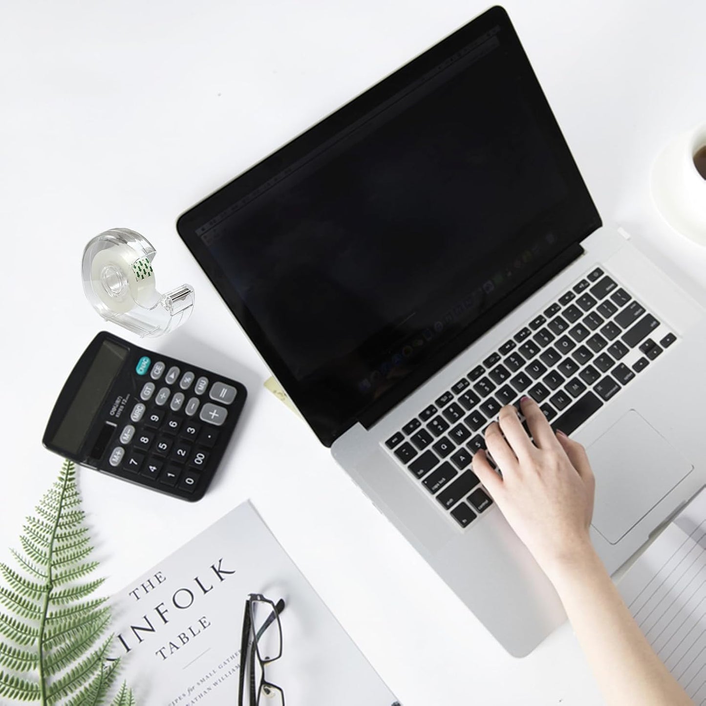 Tape, Clear Tape,Transparent Tape for Office Supplies and School Supplies,Glossy Finish,3/4 in x 720 in, Dispensered, 16 Pack