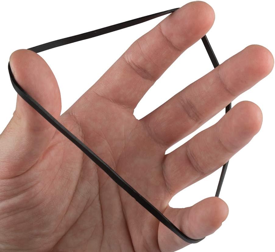 JAM PAPER Durable Rubber Bands - Size 117B - Black Multi-Purpose Rubberbands - 100/Pack