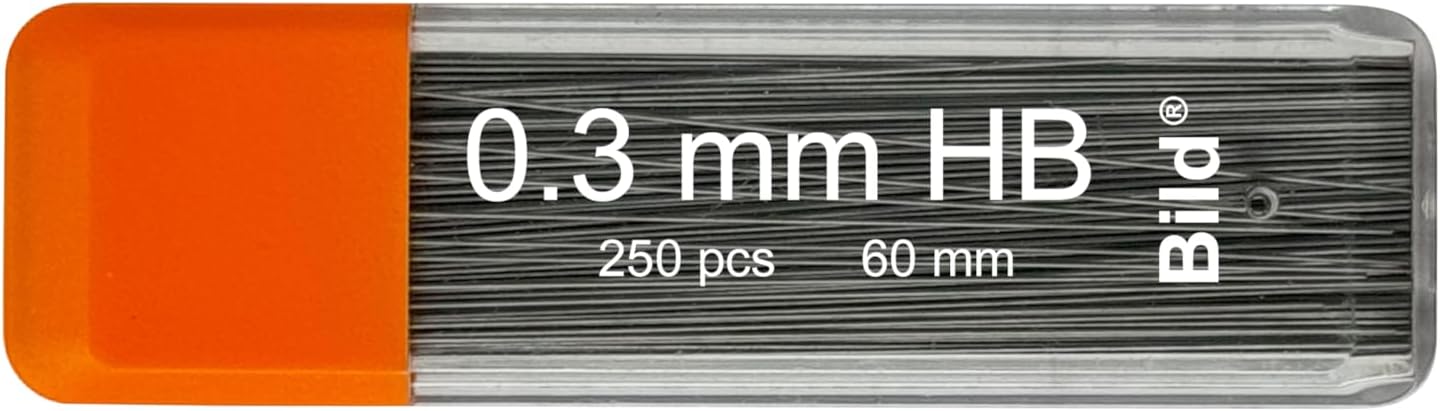 Bild Premium 1250 Leads of 0.3 mm HB Mechanical Pencil Lead Refills (HB Mega, 0.3 mm)