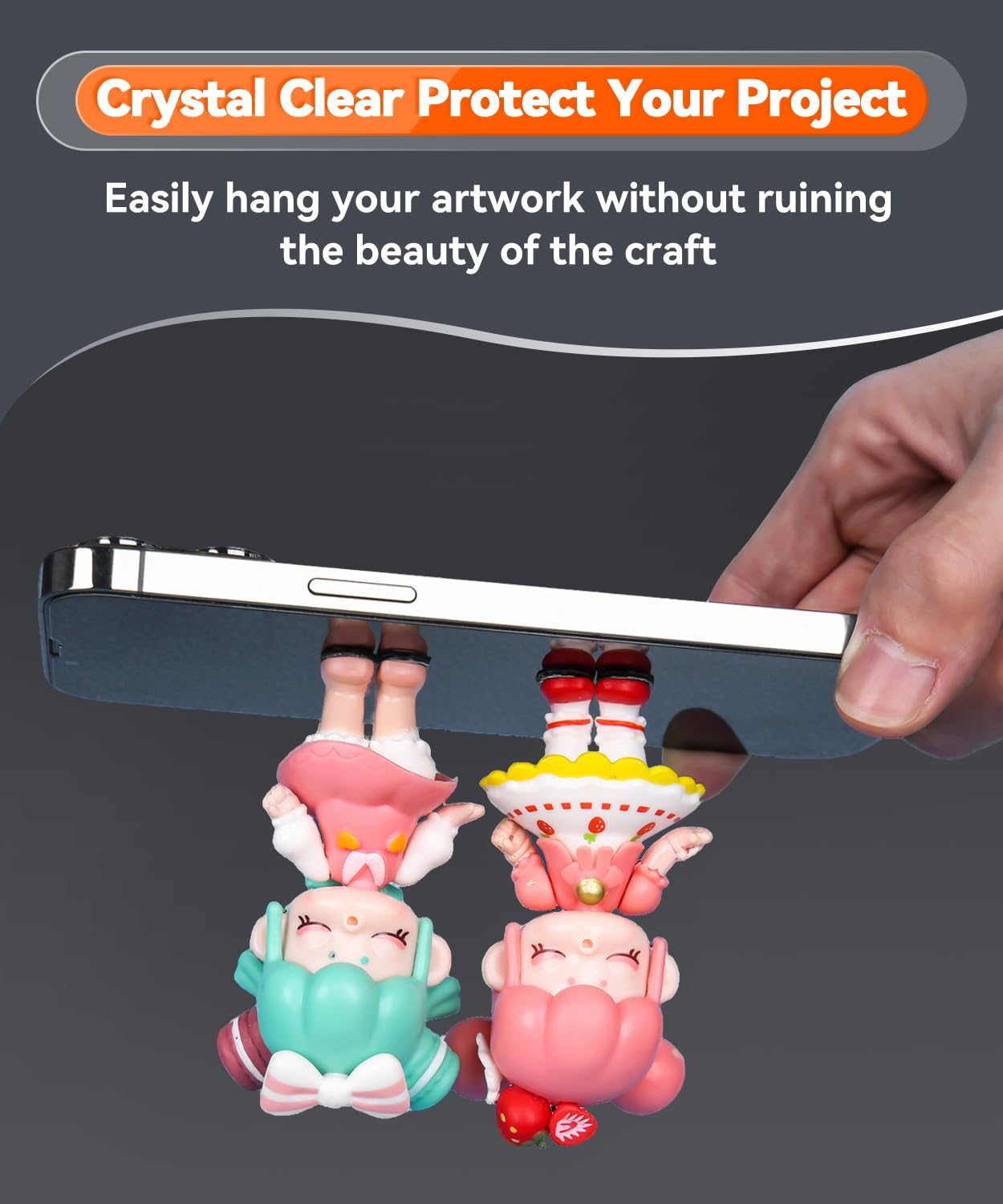 Large Mounting Putty No Trace, Museum Double Sided Tape Glue Adhesive Dots Clear Sticky Tack, Non-Toxic Picture Hanging Adhesive, 0.39 x 0.78 in (252 Pcs)