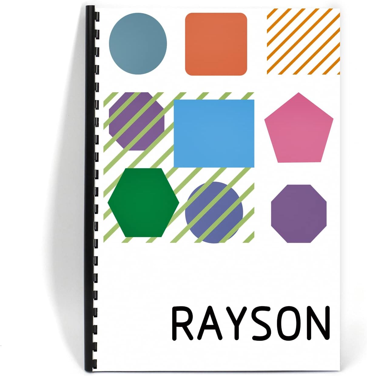Rayson CR6BK-10305638 Plastic Binding Combs 20-Sheets Capacity, 1/4" Black Comb Binding Spines, 19-Ring, Max. Binding Letter Size Paper (8.5"×11") Box of 100