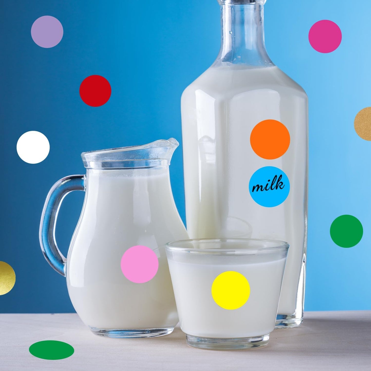 1 Inch Removable Color Code Dot Sticker Round Labels,Garage Sale Stickers Price Tags Label Blank Yard Sale Circle Dot Stickers Removable Writable Not Blurry (1050 Pack,Purple)