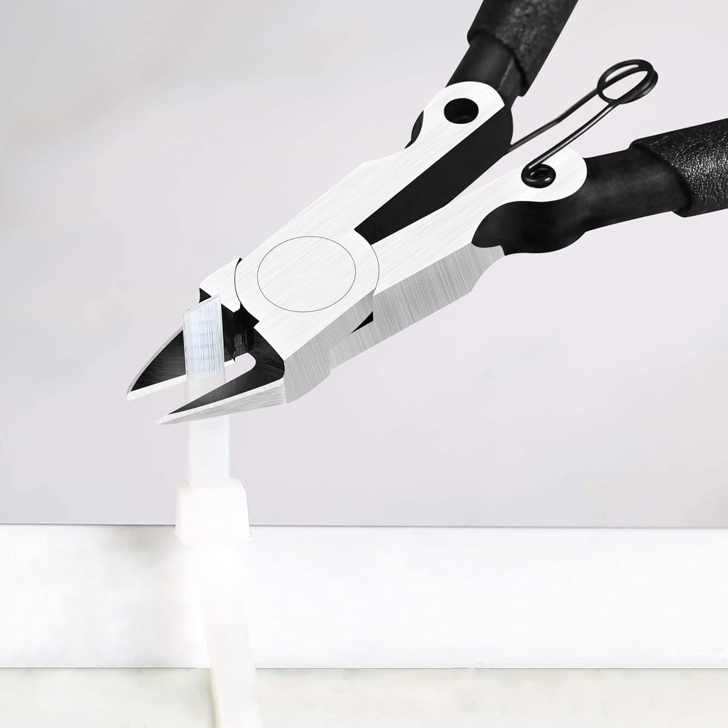 BOENFU 5 inch Precision Flush Cutters Multi-functional Wire Snips, Ideal for Model, Electronics, Sprue Cutting, and All Precision Cutting Tasks