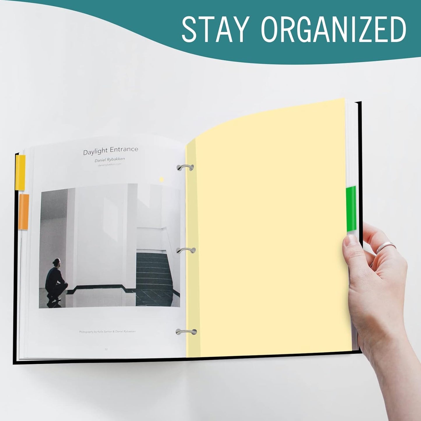 8-Tab Binder Dividers for 3 Ring Binder, Insertable Multicolor Big Tabs, Bulk Letter Size Paper Divider, 8.5 x 11 inch, 12 Sets (96 Dividers Total)