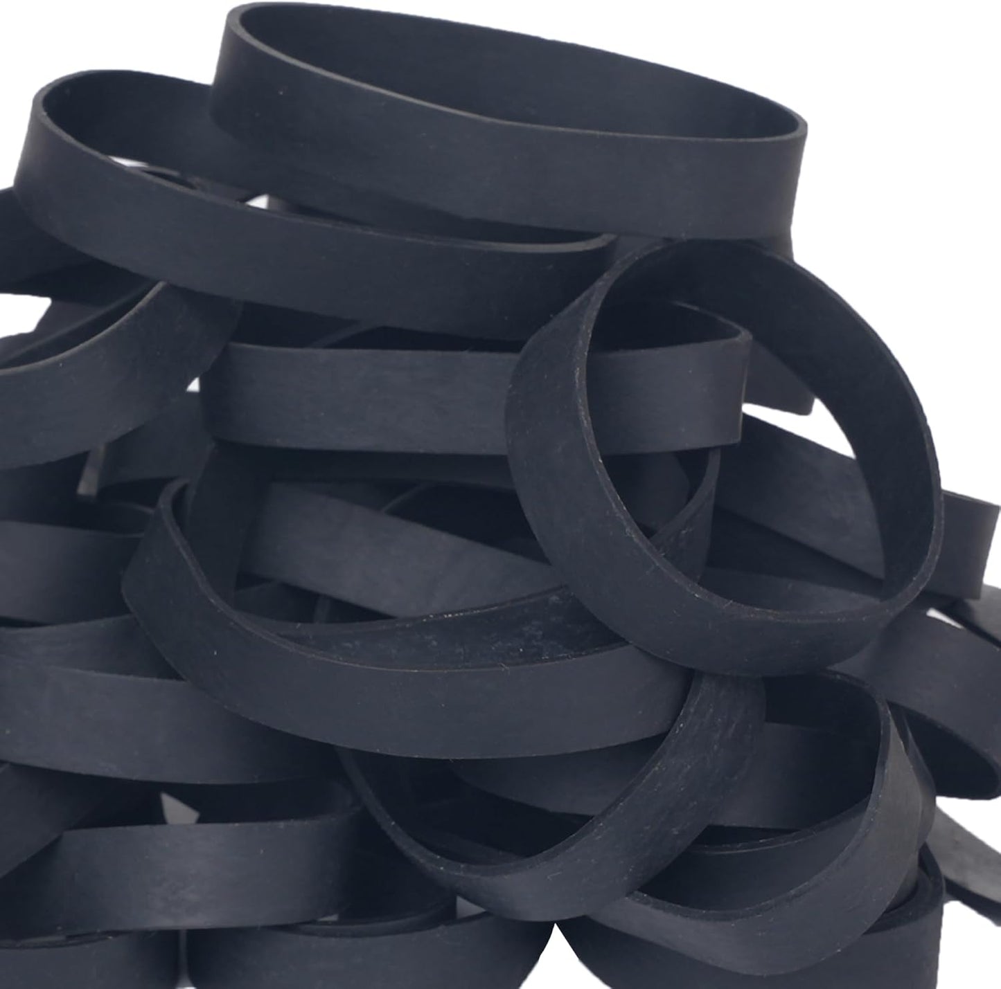 Tactical Rubber Bands Size #84,Elastic Band Black 50Pcs Heavy Duty Wide For Office Home Supplies (3-1/2" x 1/2'')