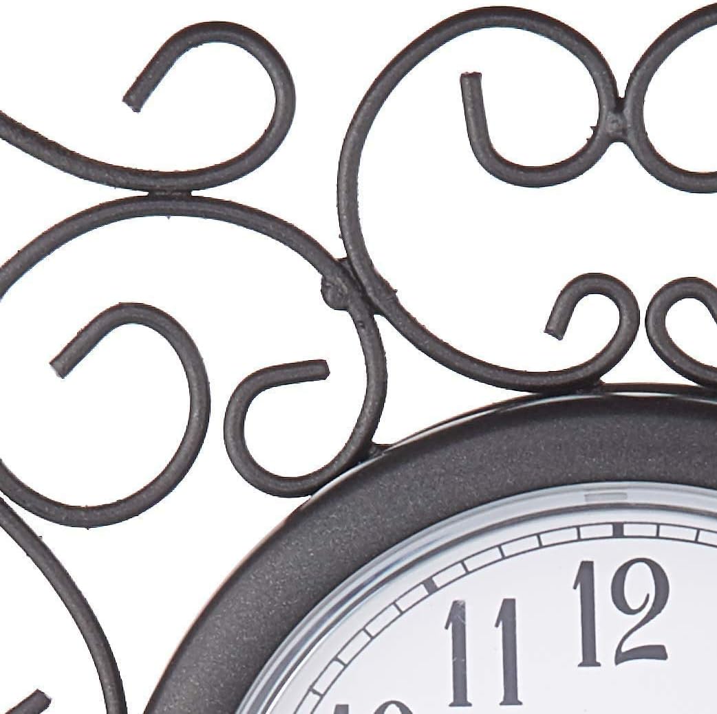 Howard Miller Mildred Table Clock - Vintage Analog Desk Alarm Clock with Quartz Movement - Battery Operated, Quartz Movement, Arabic Numerals - Wooden Tabletop Accent for Classic and Modern Decor