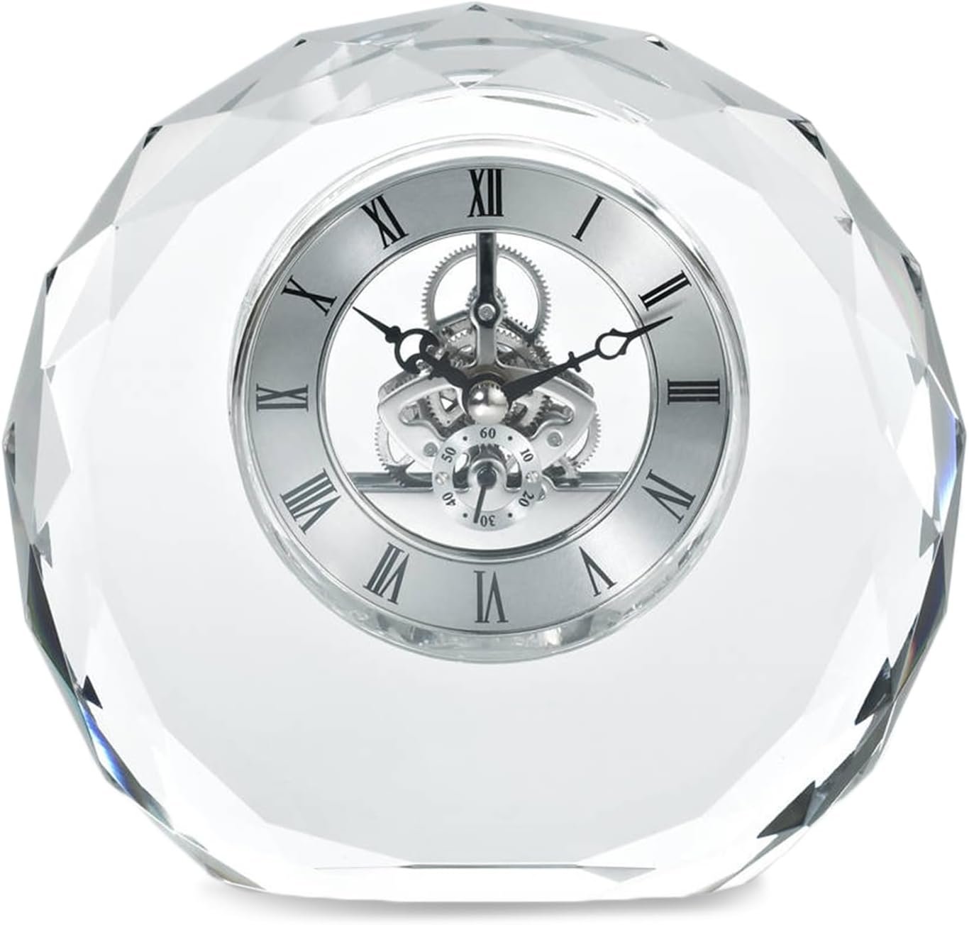 Baudville Engraved Clock Trophy - Executive Crystal - Round Shape