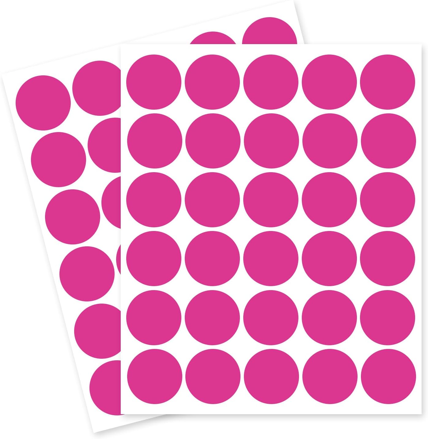 1 Inch Removable Color Code Dot Sticker Round Labels,Garage Sale Stickers Price Tags Label Blank Yard Sale Circle Dot Stickers Removable Writable Not Blurry (1050 Pack,Pink)
