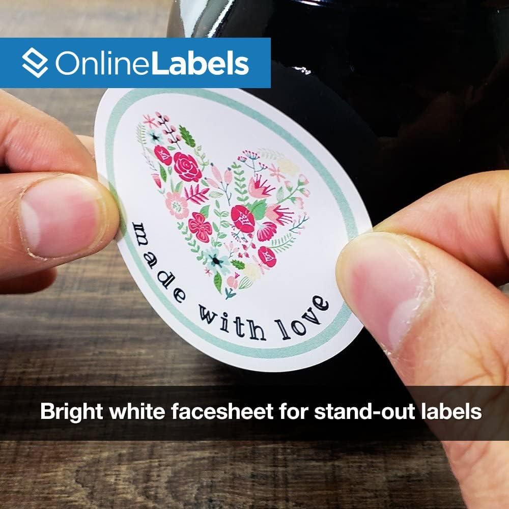 2.5 Inch Round Labels - Pack of 120 Circle Stickers, 10 Sheets - Inkjet/Laser Printer - Online Labels