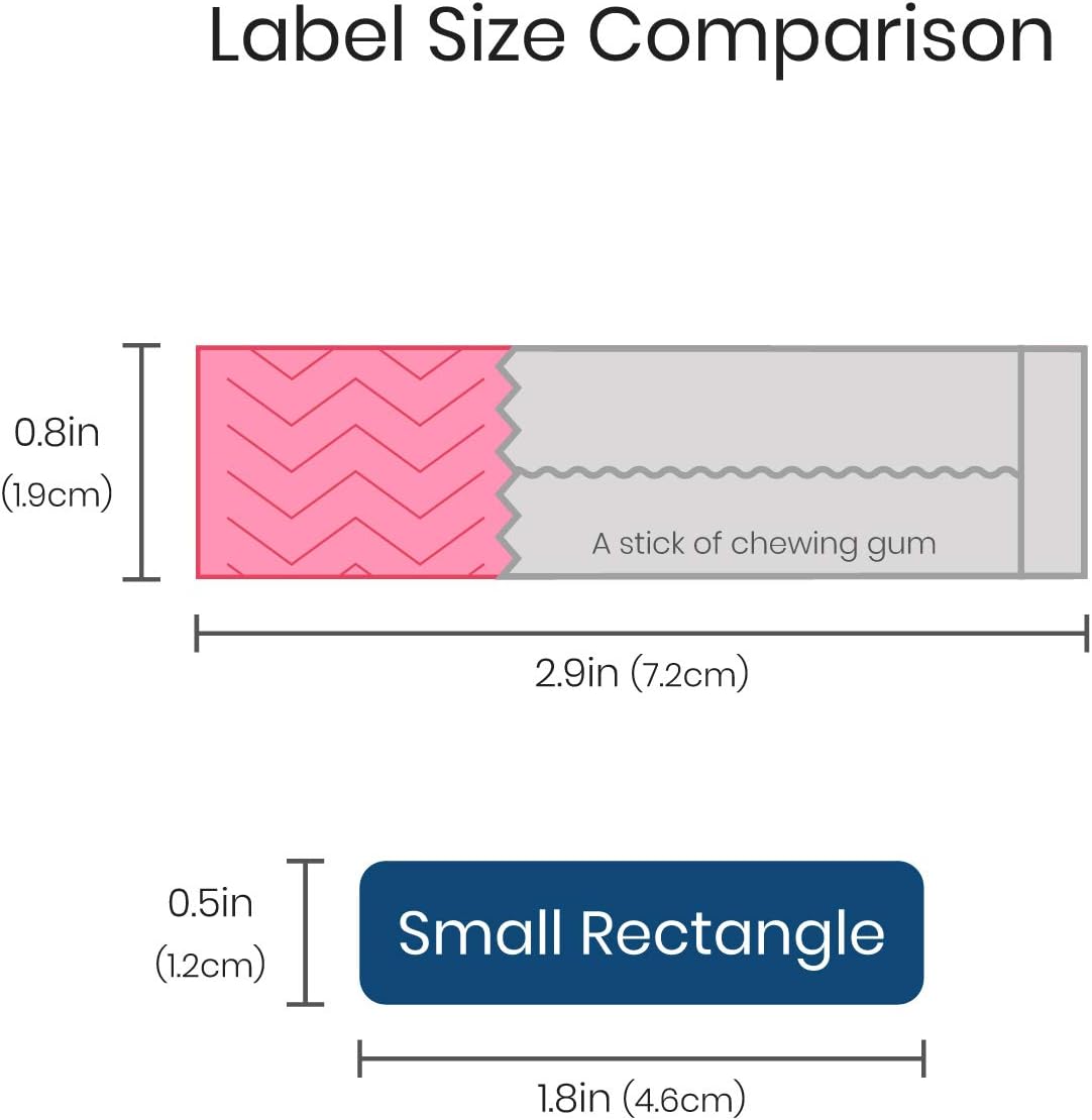 Name Bubbles - Custom Small Rectangle Name Labels for Kids (64 Labels) - Personalized Waterproof Name Stickers for Daycare, Lunch Boxes, Water Bottles, Shoes, School Supplies, & Camp (Dinosaur)