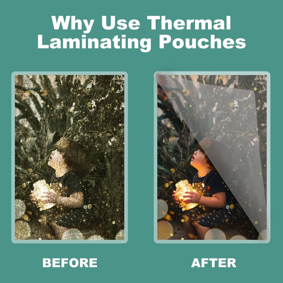 BESTEASY Clear 9" x 11.5" Thermal Laminating Sheets 3 mil Letter Size Thermal Laminating Pouches, Hold 8.9'' x 11.4'' Letter Size Sheets, Pack of 1500