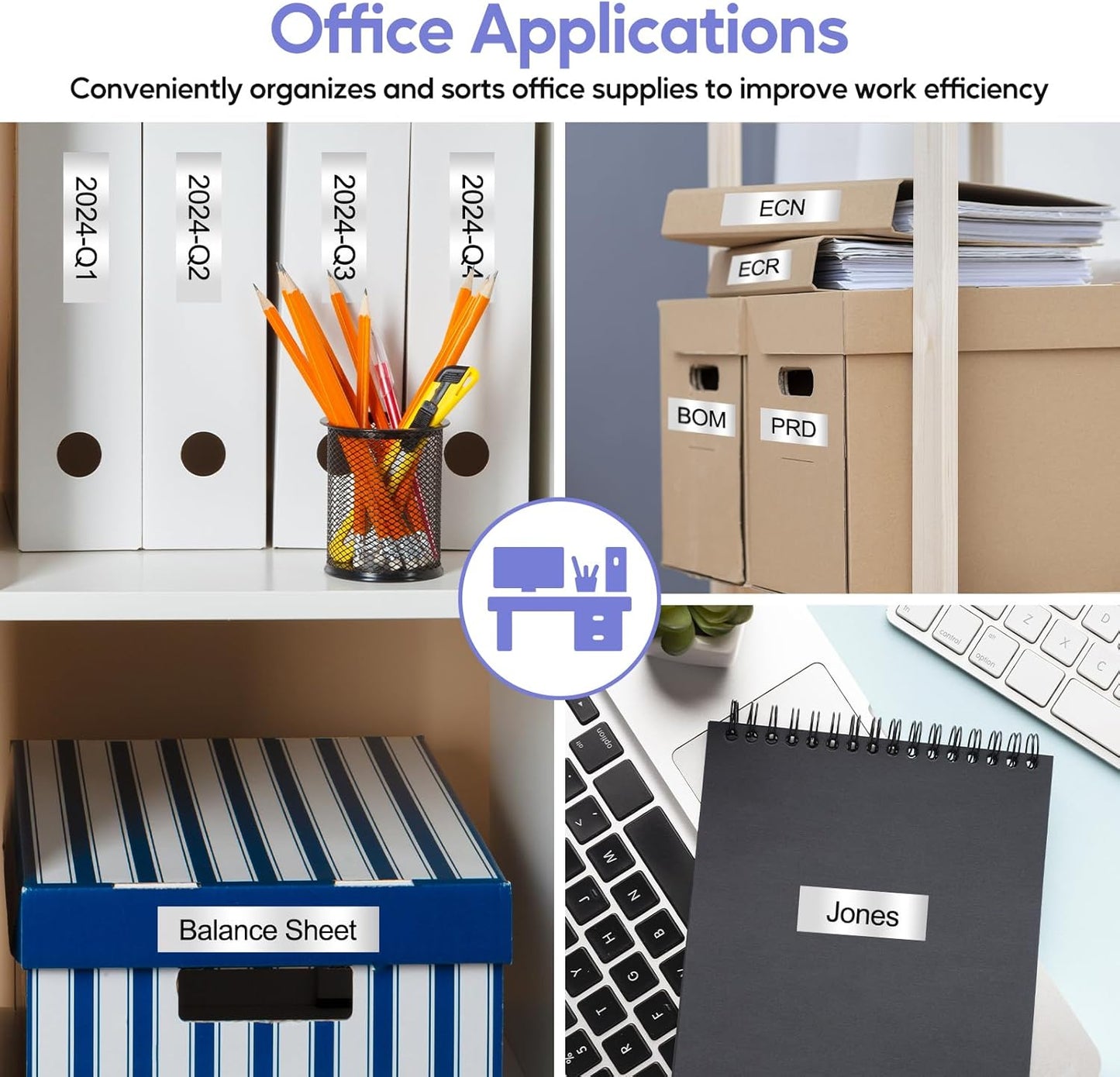 NineLeaf 4 Pack Compatible for Brother Ptouch M Tape M-931S MK931 M-K931 M931 M-931 M-K931S Tape 12mm 0.47 Silver Label Tape for PT-70BM PT-M95 PT-90 PT-70 PT-85 Label Maker Refills