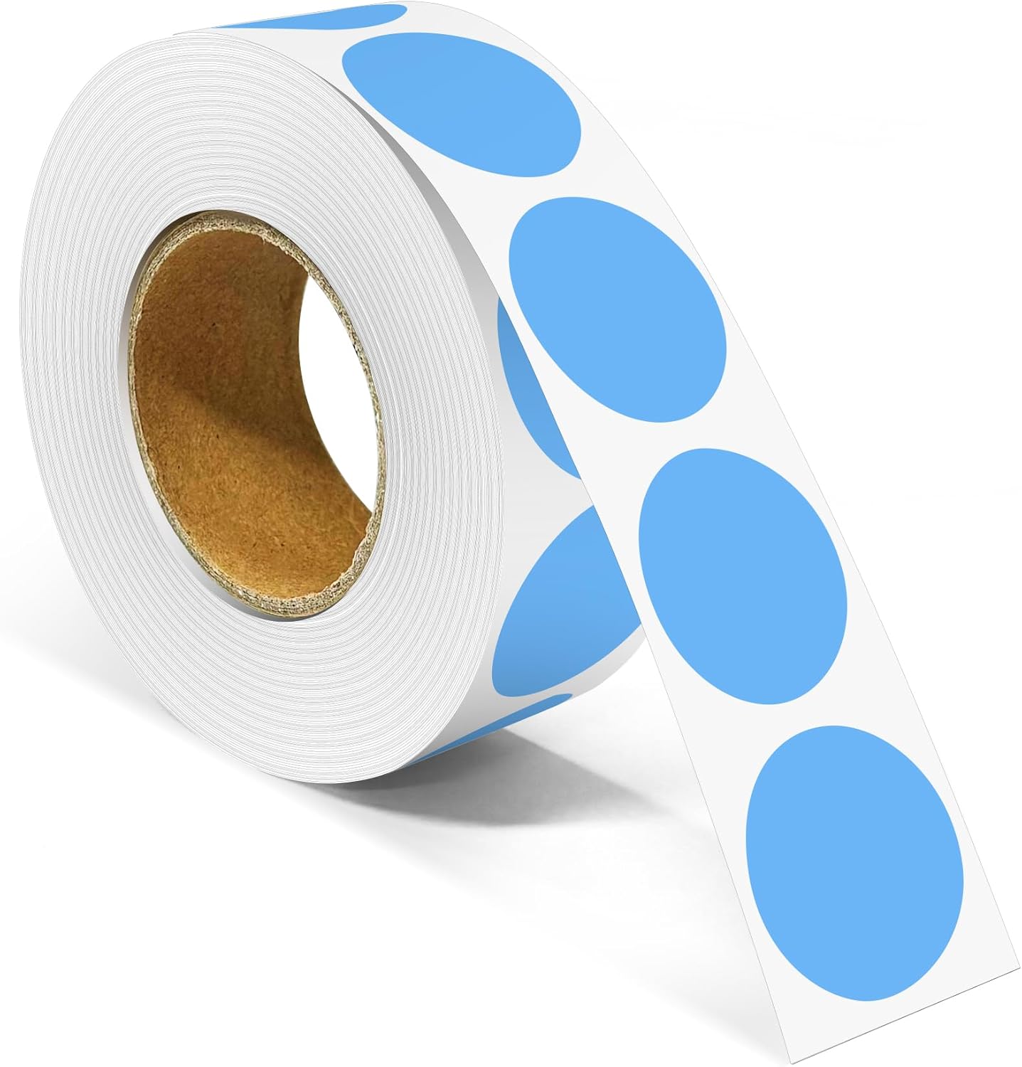 1 Inch Round Color Coding Labels, 1000 Dots Per Roll Sky Blue Color Coded Dot Stickers, Round Color Dot Labels for Organizing, Filing, and Storage