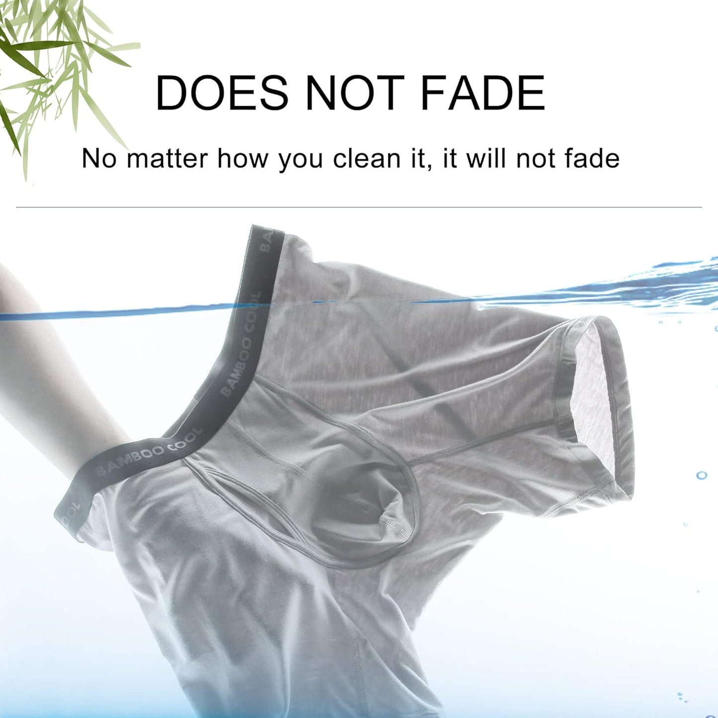 BAMBOO COOL Men's Ultra Breathable Underwear,No Riding Up Boxer Briefs with ComfortFlexible Waistband,Multipack