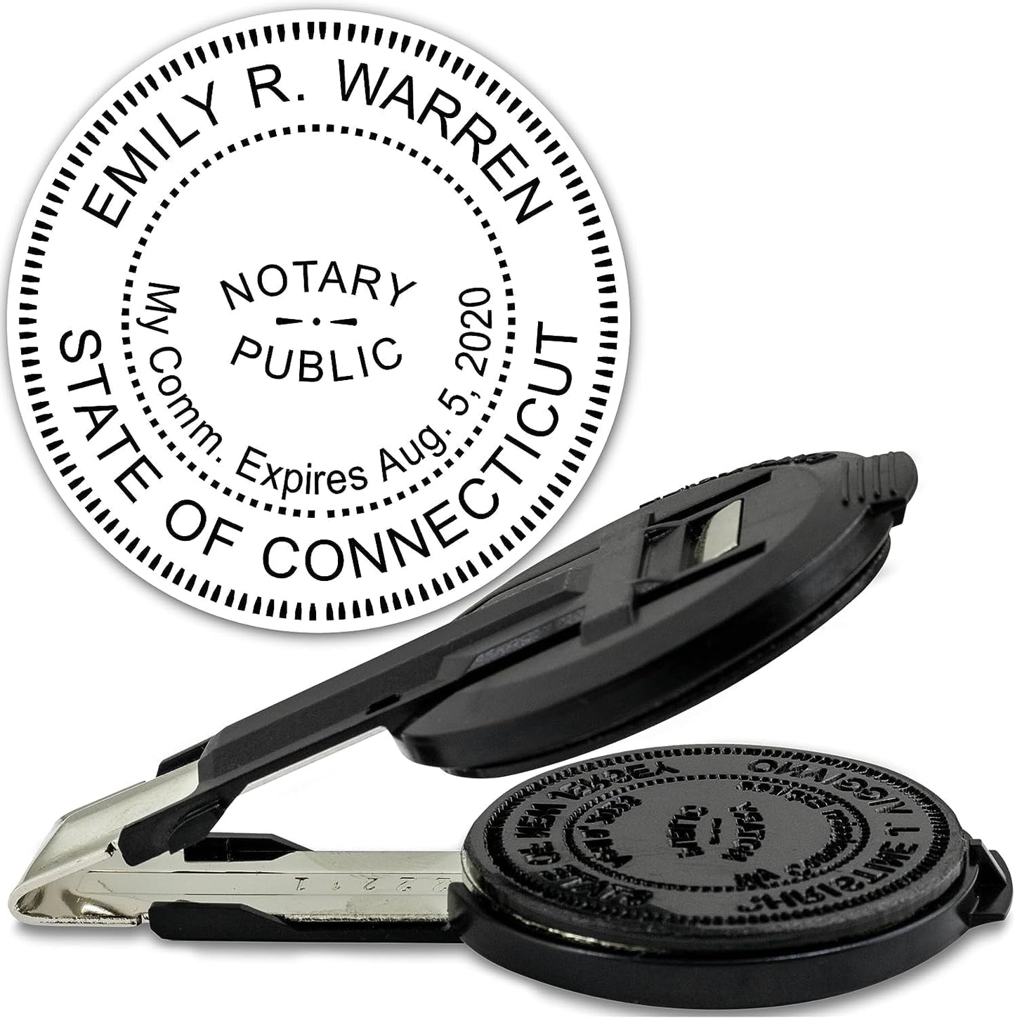 MaxMark Insert Only for Notary Seal Round Embosser for Connecticut State