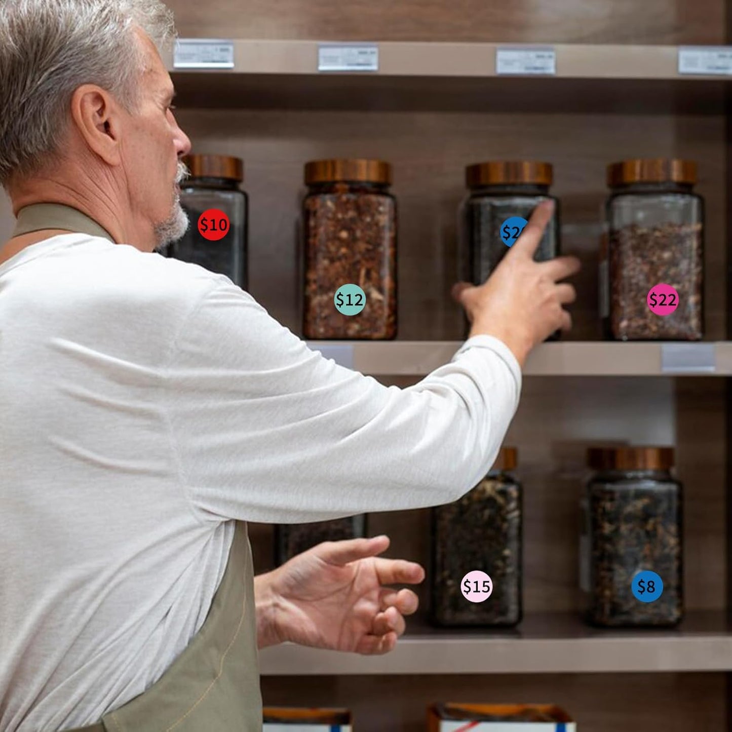 STARLIBOO Colored Dot Stickers, 1 Inch Pink Circle Color Code Label, Waterproof Garage Sale Stickers, Yard Sale Price Labels (2 Rolls, 1000Pcs)