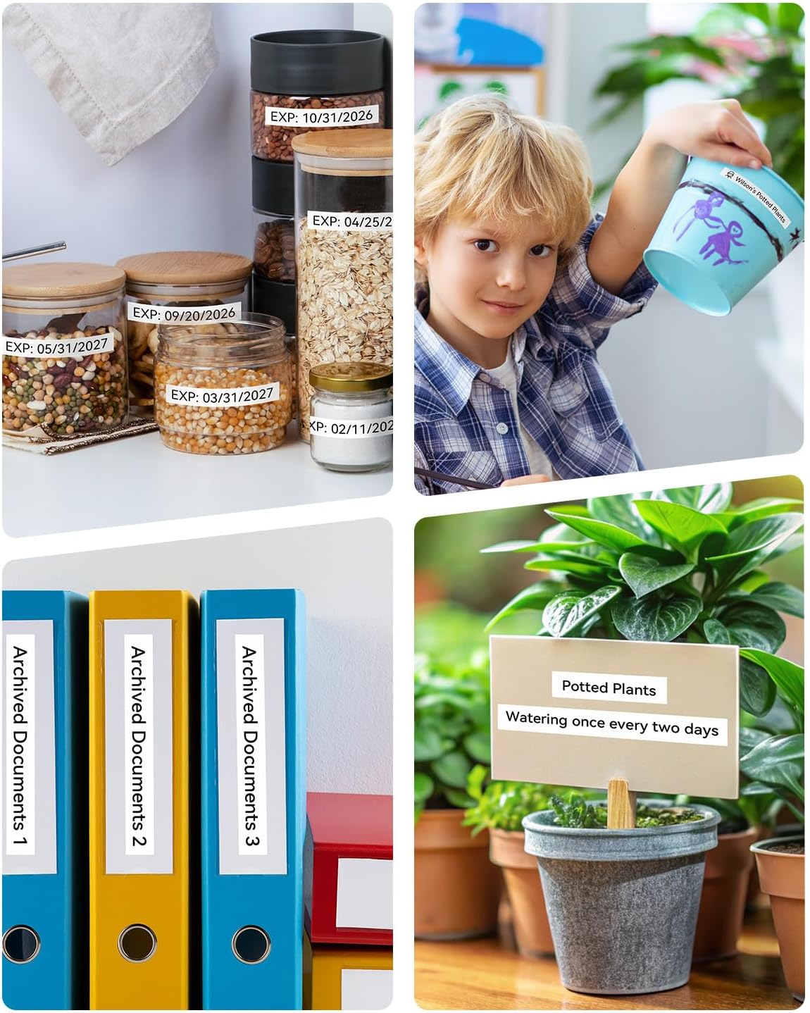 Replacement for Brother Ptouch Label Tape TZe-231 12mm 0.47" Laminated White Tape TZe231 Compatible with P Touch Label Maker Refills PT-D210 D220 1880 1890, 1/2 Inch TZ Black on White, 5-Pack