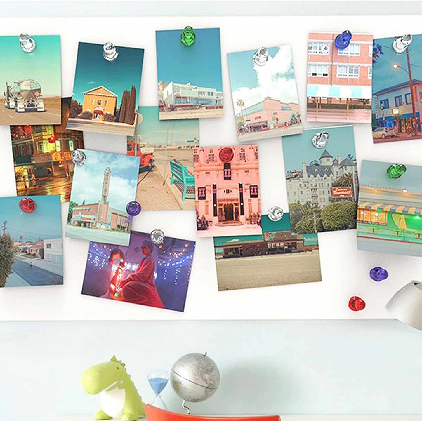 Ant Mag Magnetic Push Pins Strong Push Pin Magnets for Fridge Whiteboards Calendars Maps in School & Office Pack of 52 Assorted