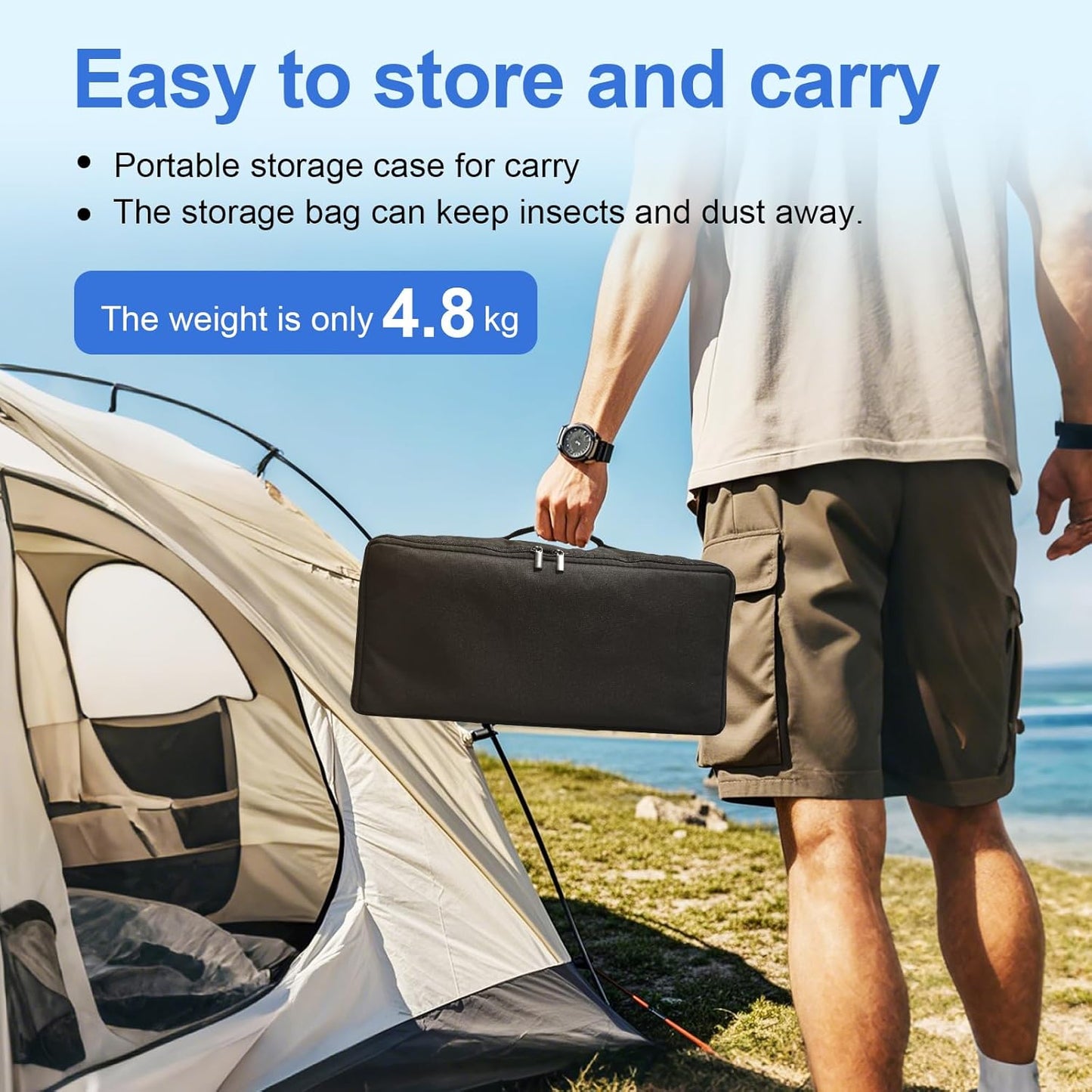 Outdoor Projector Screen and Stand,XINLEMY 120-inch Portable Wrinkle-Free Indoor Projection Screen Foldable Black Backing 16:9 HD Movie Screen Setup Quick for Home Theater Backyard Party Camping