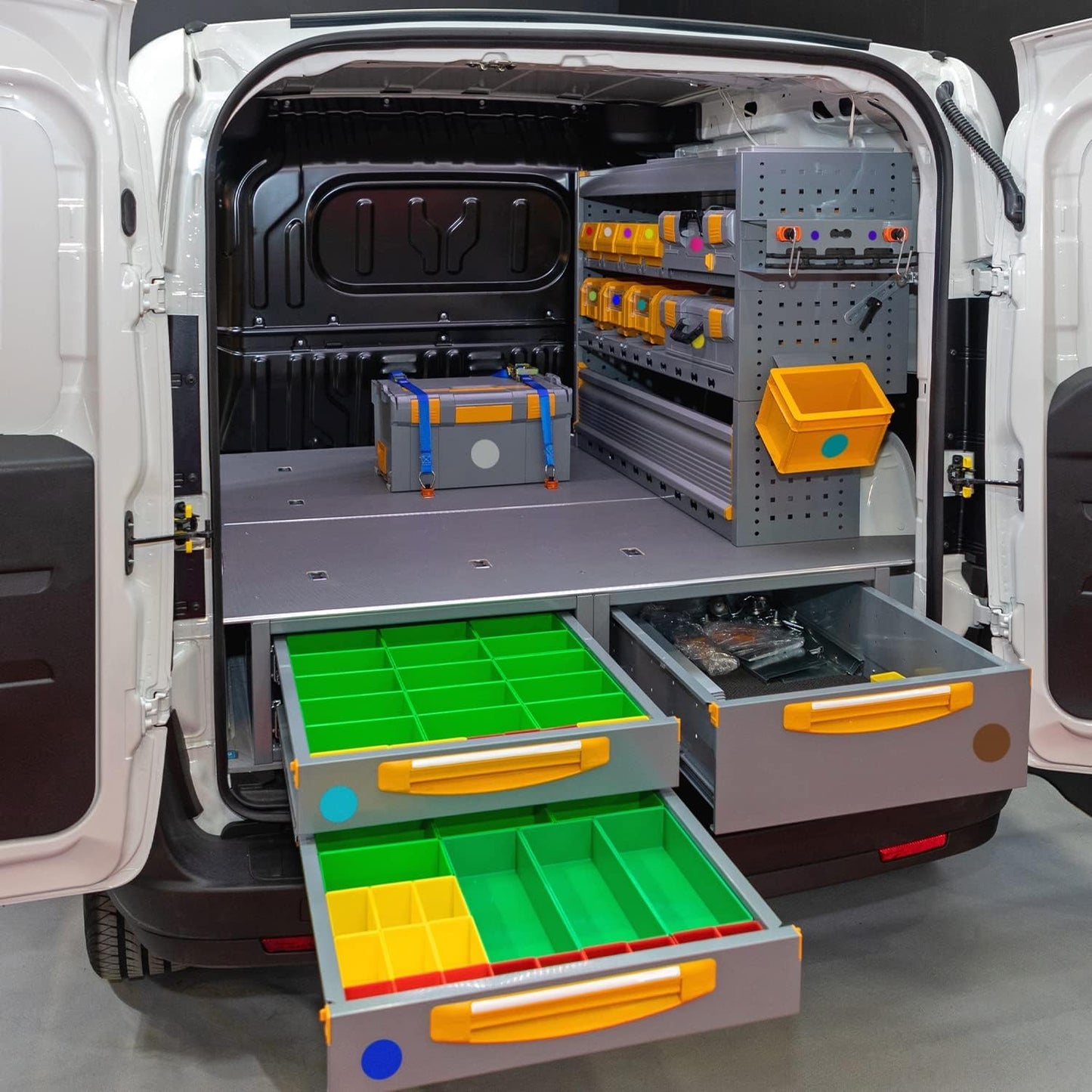 ChromaLabel 2 Inch Round Colored Stickers, Permanent Sticky Dots Color Coding Labels, Ideal Colored Dot Stickers for Arts and Crafts - 500 Sticker Dots per Roll, Red Sticker Labels