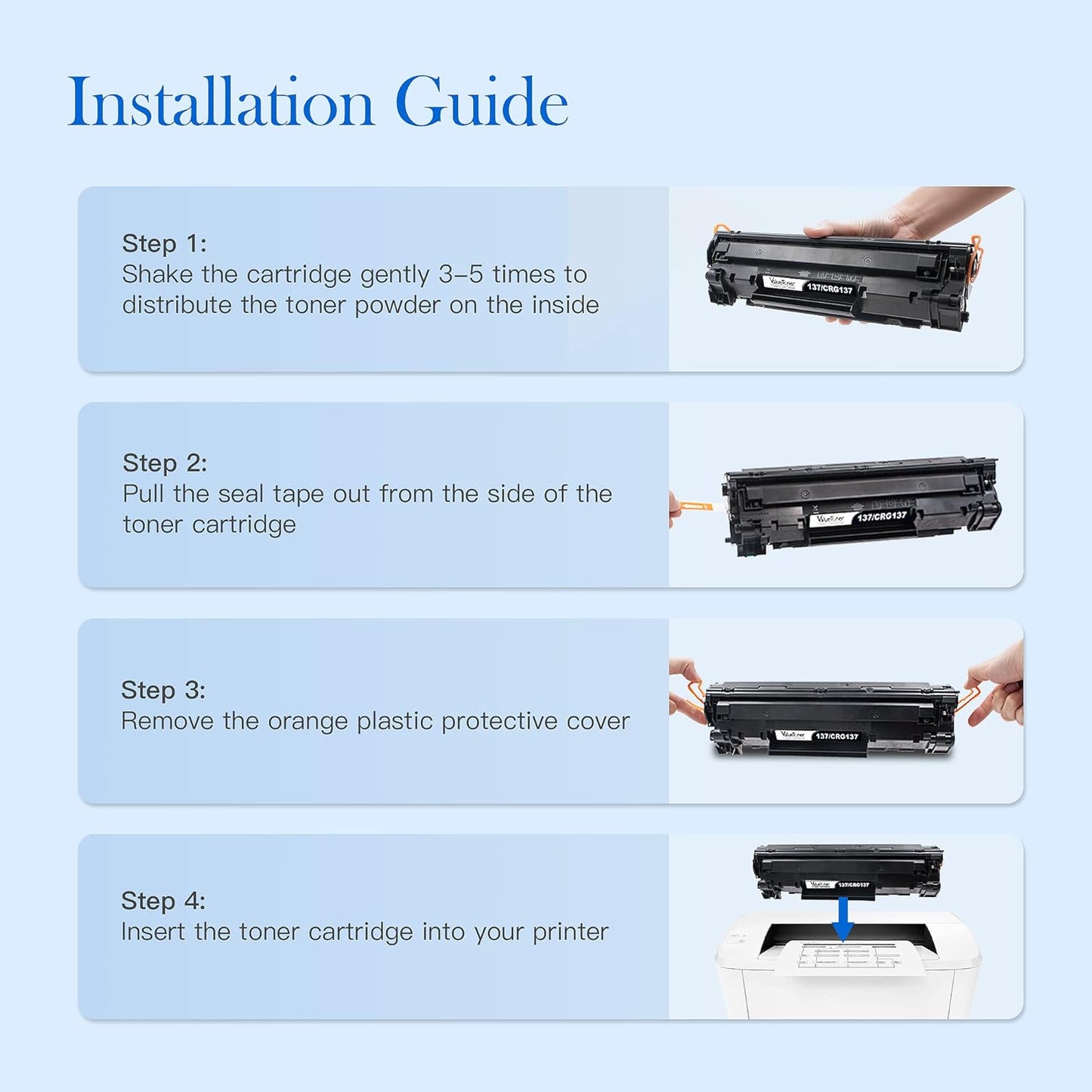 Valuetoner Compatible Toner Cartridge Replacement for Canon 137 black toner cartridge CRG137 9435B001AA for Canon ImageClass D570 MF236n MF247dw MF227dw MF229dw MF232W MF217w MF244dw MF249dw (2 Black)
