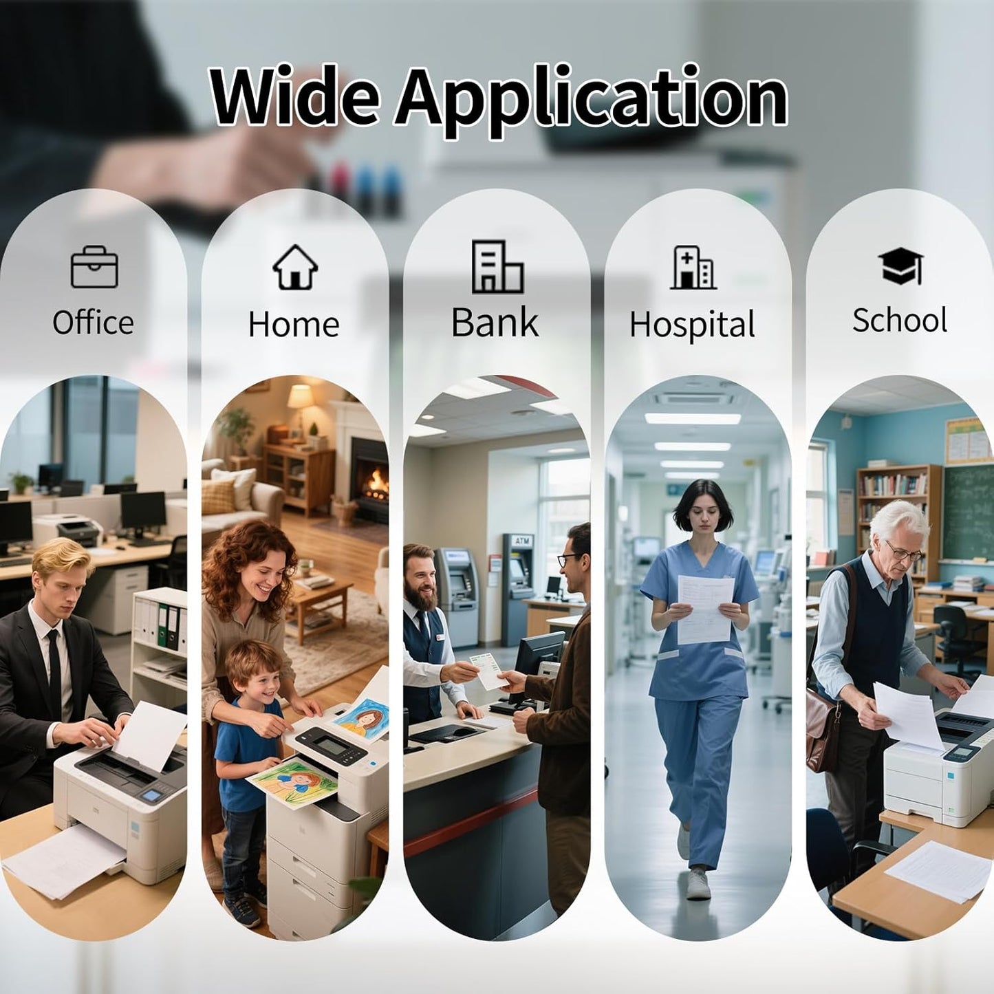 936XL 936 Ink Cartridges for HP Printers Replacement for HP 936 Ink Cartridges Combo Pack (4-Pack) - High Yield Compatible for HP Officejet Pro 9125e 9120e 9730e 9135e