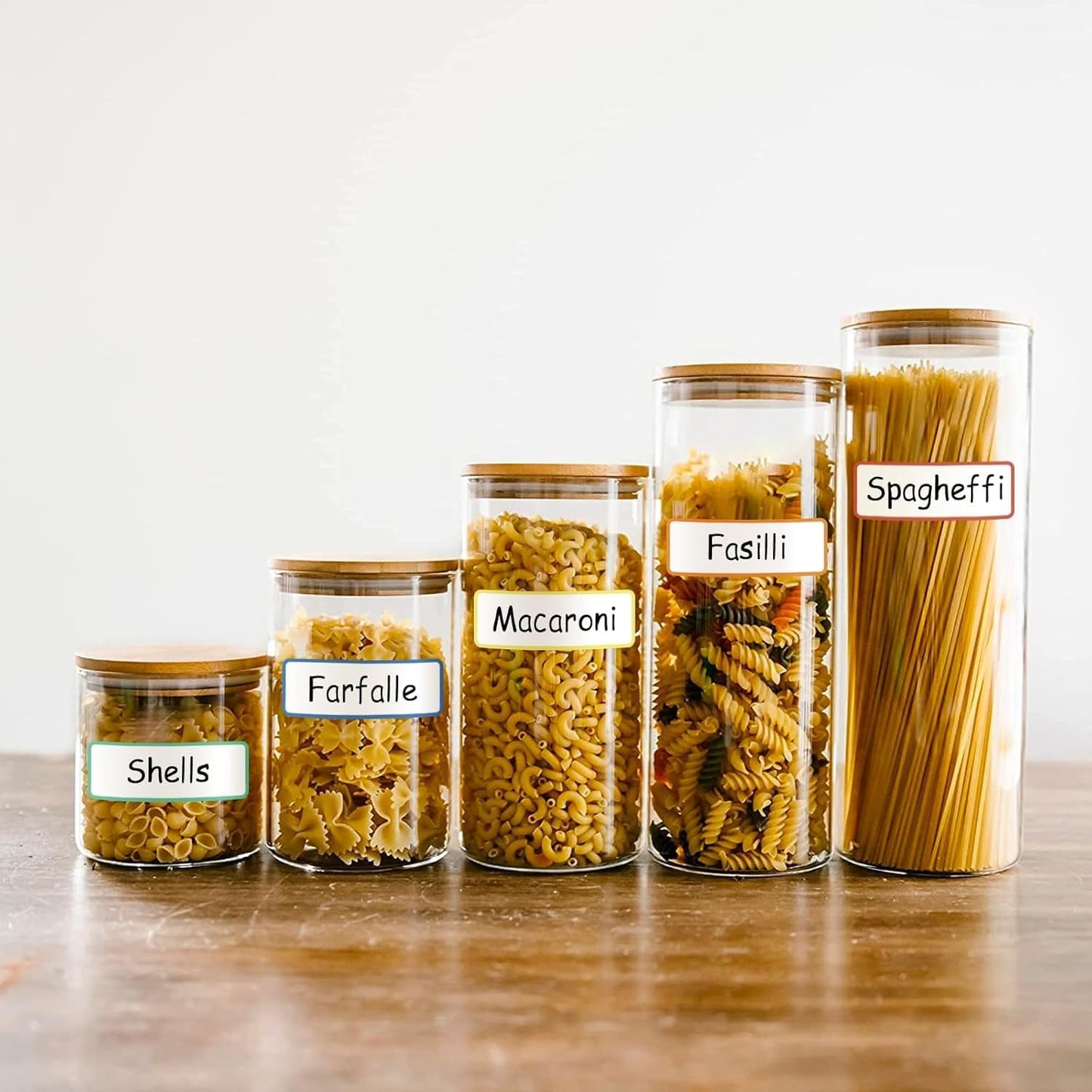 Reusable Dry Erase Labels Sticky Notes for Storage Bins Organizing Jar Pantry, Waterproof Removable Label Stickers for Kitchen Office School All Purpose Use (1.25 * 3.5 inches Mullticolor)