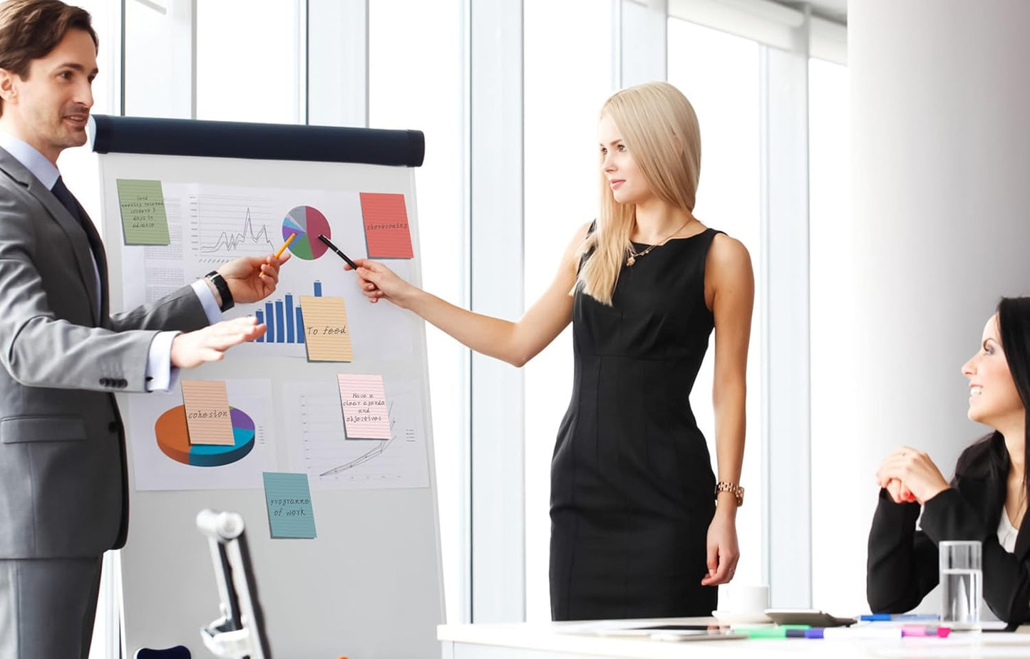 9 Pads Lined Sticky Notes 4x6 in Post, Vintage Colors Self Pad Its, Super Sticking Power Memo Pads Its, 40 Sheets/pad