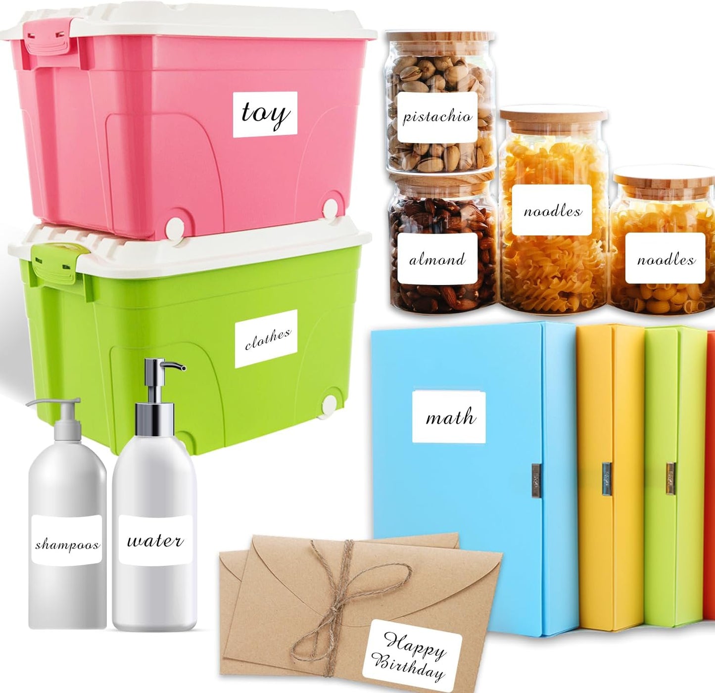 4×6 Inch Removable Blank Freezer Labels,Water/Oil/Tear Resistant/Ink Won't Smudge No Residue (60 pcs,1 Bag)