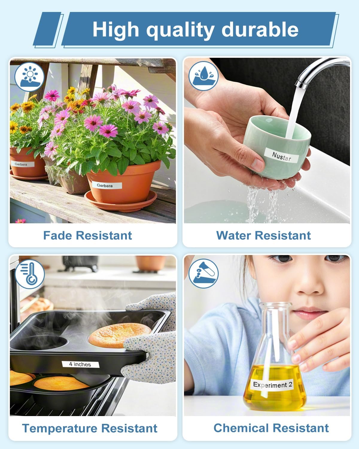 Label Maker Tape Refill 12mm 0.47 Laminated White Replace for Brother P-Touch Label Tape TZe TZ TZe-231 TZe231 Compatible with Brother P Touch PTD210 PTD220 PTH110 PTH111, Black on White, 6 Pack