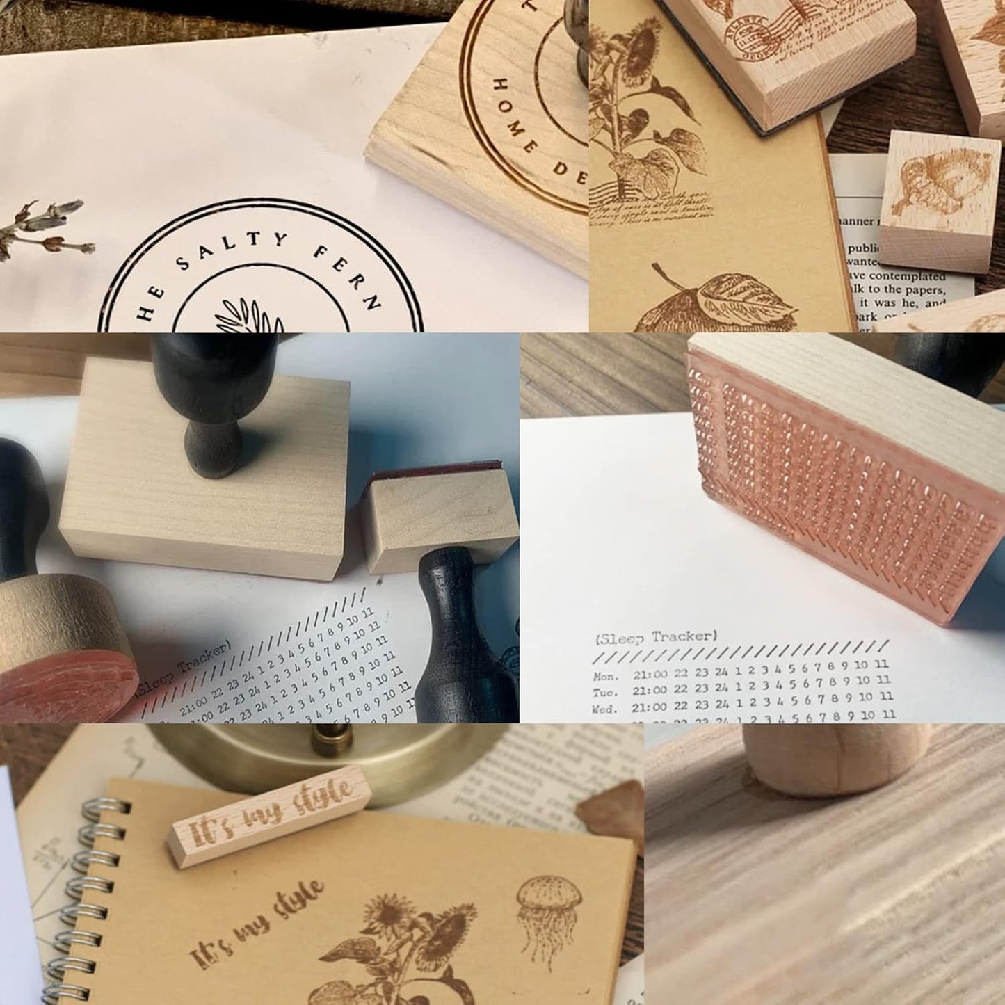 Custom Stamp with Logo Text - Personalized Rubber Stamp with Handle - Address Stamps for Business or Crafting - Square 1"