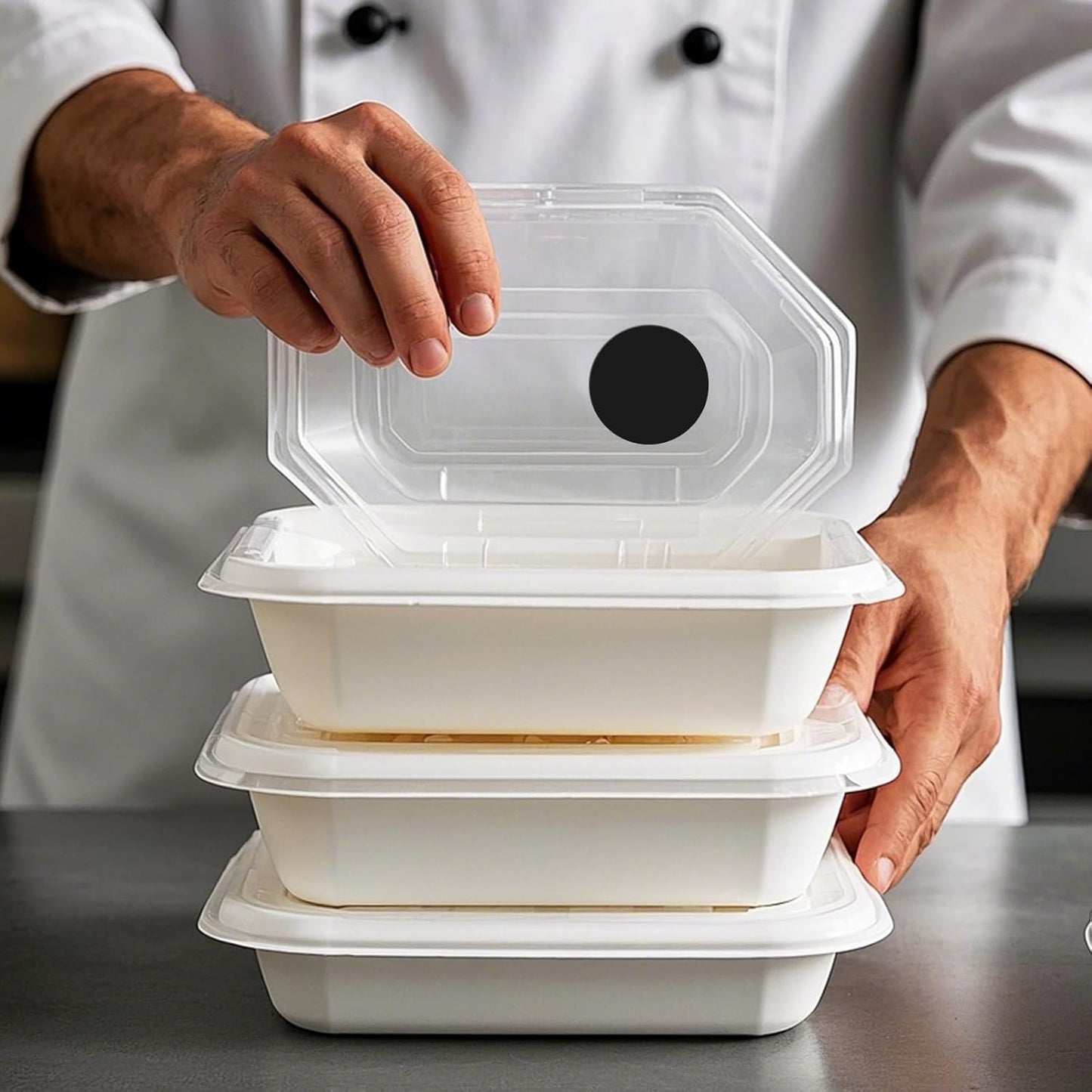 500 PCS Circle Dots Stickers 2 Inch Vinyl Black Round Labels Removable Waterproof Color Coding Sticker Roll for Office Inventory Garage Yard Sale Tag