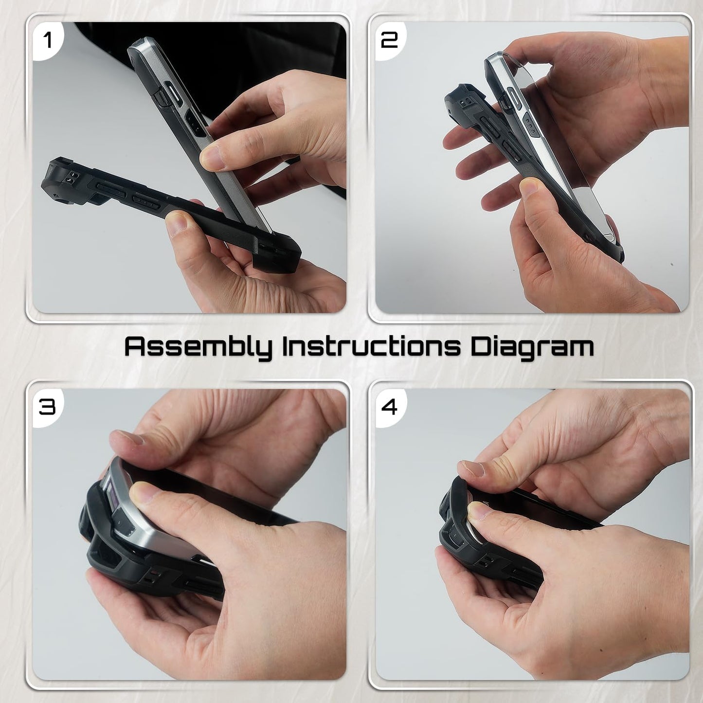 TC51 TC52 TC56 TC57 TC510K Case with Hand Strap - Protective & Ergonomic for Zebra Handheld Barcode Scanners SG-TC5X-EXO1-01 SG-TC5X-EXONHS-01 (Black)