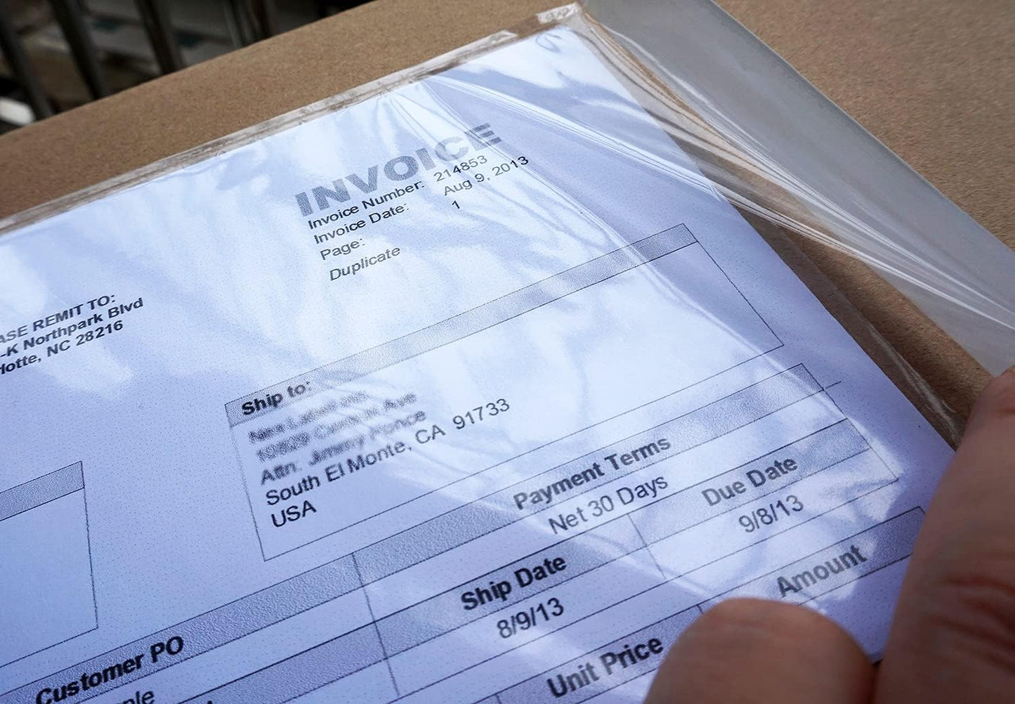 (300 Pcs) Premium 6''x10'' Packing List Envelope, Tailored Size for Letter-size Paper Folded in Half, Adhesive Shipping Label Pouches/Sleeves