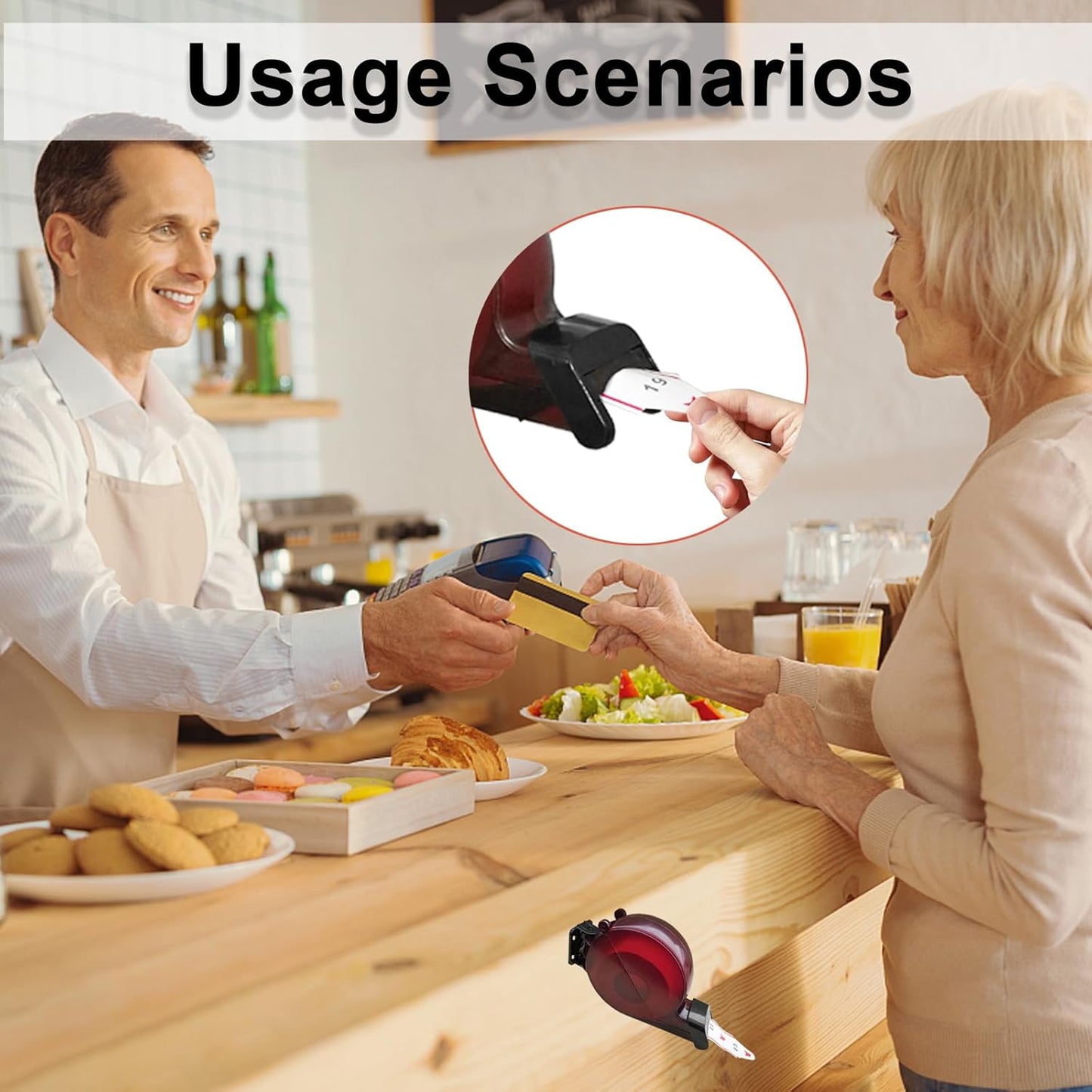 Ticket Dispenser Take a Number System Number Dispenser with 1 Ticket Roll 2 Digit Queue Tickets 20 Groups Ticket Number from 00-99 (2 Digit, Purple)