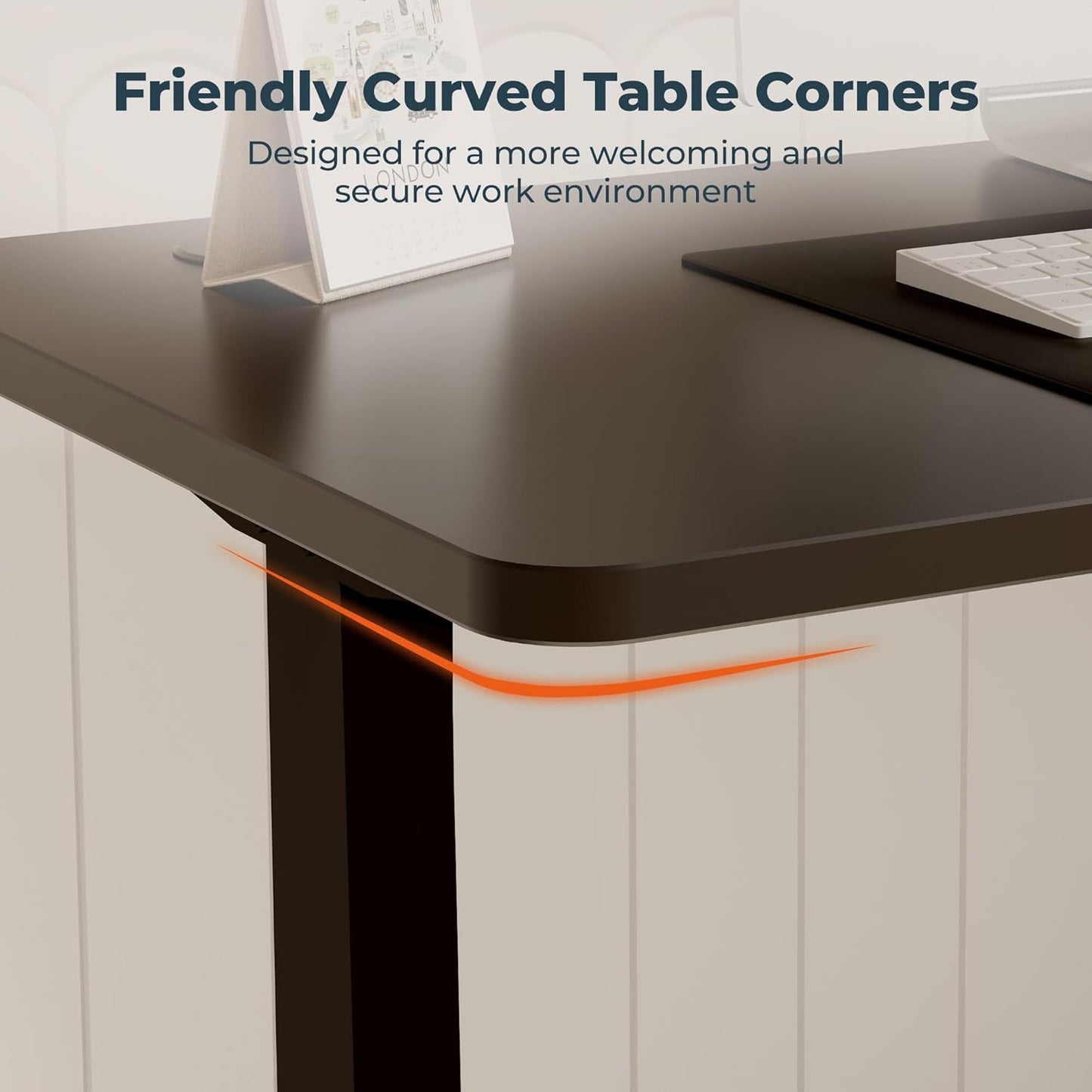 Small Adjustable Stand Up Desk for Children,One-Piece Standing Desk 31.5 x 19.7 Inch, Home Office Desk Computer Workstation, Black